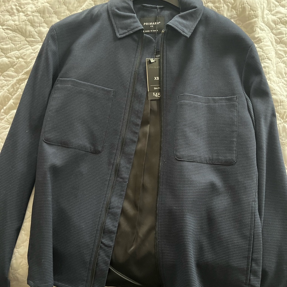 Primark Men's Navy Jacket Xs